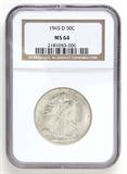 Lot# 1013 1945 D Walking Liberty Half Dollar Silver Coin, MS 64
NGC# 2181053-006, NGC Graded Population 8147, NGC Census 1761/5926, NGC PRICE GUIDE: $78.00