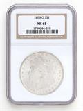 Lot# 1049 1899 O Morgan $1 Dollar Silver Coin, MS 65
NGC# 1740644-010, NGC Graded Population 45135, NGC Census 7076/1140, NGC PRICE GUIDE: $238.00