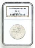 Lot# 1058 1925 Stone Mountain, Memorial to the Valor of the Soldier of the South Silver, Half Dollar, MS 62
NGC# 2181061-014, NGC Graded Population 6982, NGC Census 281/6491, NGC PRICE GUIDE: $77.05