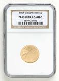 Lot# 1085 1987 W U.S. Bicentennial Constitution $5 Gold Coin, MS 69
NGC# 2519733-013, NGC PRICE GUIDE: $474.00