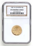 Lot# 1089 1987 W Bicentennial Constitution $5 Gold Coin, PF 70 Ultra Cameo
NGC# 2519733-014, NGC PRICE GUIDE: $538.00
