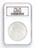 Lot# 1104 1886 Morgan $1 Dollar Silver Coin, MS 66
NGC# 304515-002, NGC Graded Population 107087, NGC Census 4902/1887, NGC PRICE GUIDE: $444.00