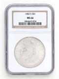 Lot# 1102 1882 S Morgan $1 Dollar Silver Coin, MS 66
NGC# 1864460-004, NGC Graded Population 65307, NGC Census 6195/1822, NGC PRICE GUIDE: $444.00
