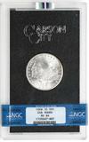 Lot# 1140 1884 CC U.S. Mint Issued Carson City Morgan $1 Dollar Silver Coin, GSA HOARD MS 64
NGC# 1735647-007, US Mint Certificate #84133210, NGC Graded Population 39395, NGC Census 14906/8861, NGC PRICE GUIDE: $288.00