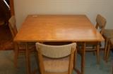 supreme table & chairs - large drop leaf - hand crafted with 6 chairs 