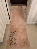UGLY Chinese runner, 100% wool, handwoven, measures 2' 4" x 10'.