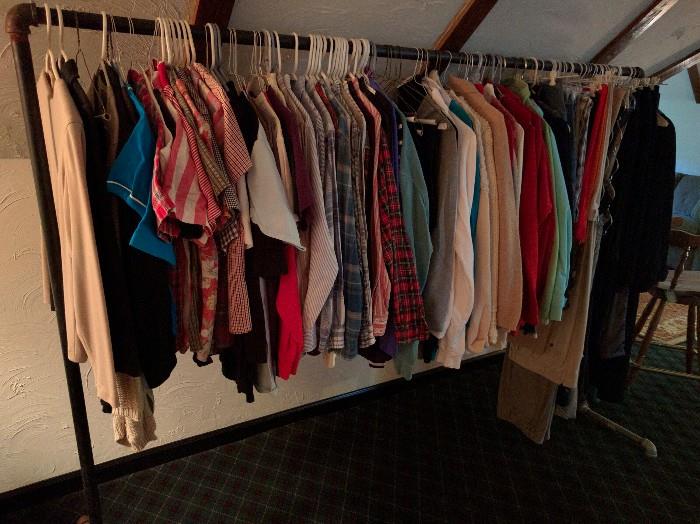 Hmm, looks like a rack of clothes. Why?               BECAUSE THEY ARE!