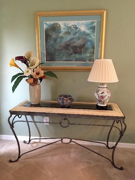 Manatee art by Linda Thompson, signed and numbered