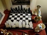 1950's Onyx Chess Set