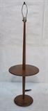 Lot 166:  American Modern Philip Powell style Table Floor Lamp. American Modern Walnut. : Dimensions:  H: 55 inches: W: 17 inches: D: 17 inches --- 
