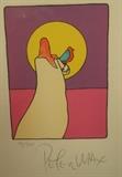 Lot 319:  PETER MAX Lithograph Print.  Signed and Numbered 190/300: Dimensions:  Image Size: H: 5 inches: W: 4 inches --- 