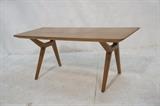 Lot 507:  Oak Modernist Coffee Table Bench. "K" form legs: Dimensions:  H: 16.75 inches: W: 39.5 inches: D: 17 inches --- 