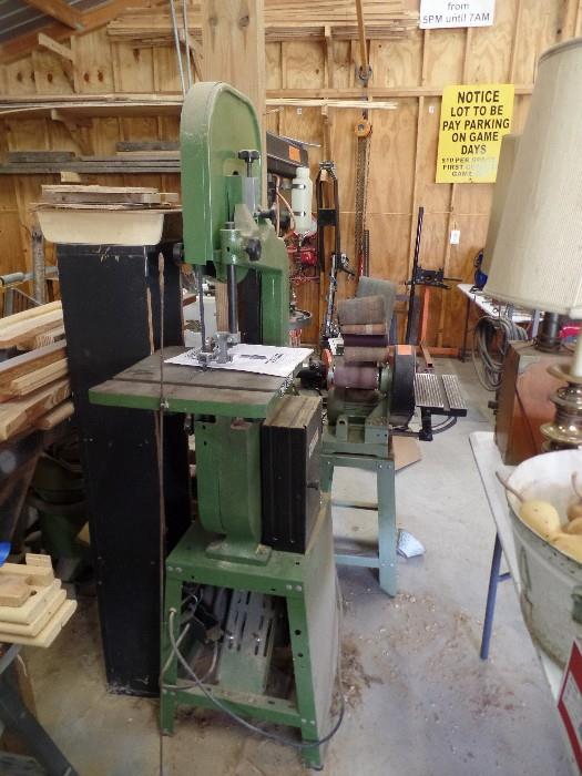 Band Saw and Stand is like new.