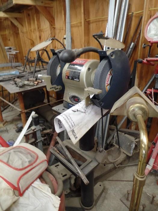 Upright Grinder and Stand
