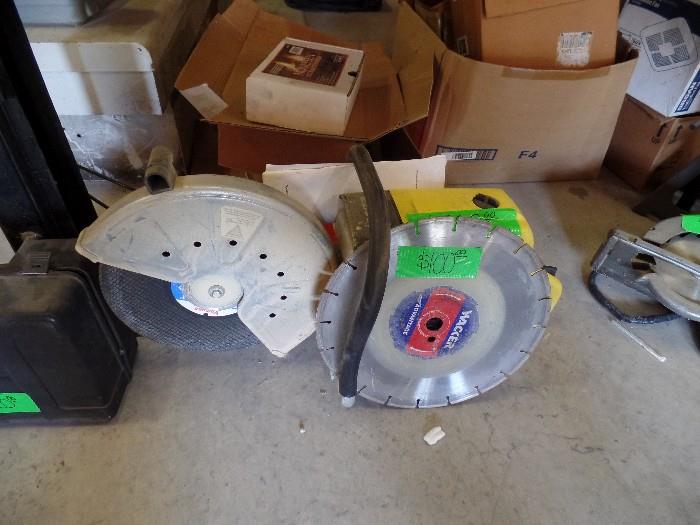 Cement Saw and Blades