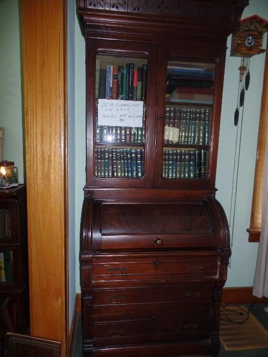 Antique Secretary Desk-Great Shape! (Books not for Sale)