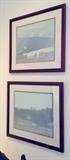 Russell Chatham, b. 1941, American, signed & numbered lithographs' top, "Snow Flurries" 20"x16", bottom, "End of Winter" 20"x16"