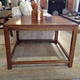 Mid-Century 32" Square Walnut Table