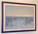 Russell Chatham, b. 1941, American, winter landscape, signed & numbered lithograph, 33"x22"