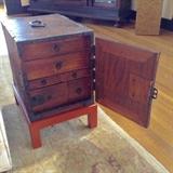 Small Tansu with Pull-Outs (open)