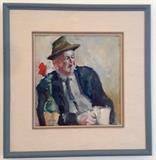 13"x13" oil, signed JAson