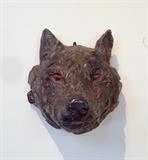 Chalk-ware "Wolf" Signed by Artisan