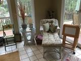 Wicker Furniture in Sunroom