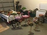 Yard Flamingos,  More Kitchen stuff,  Chest Freezer, fishing gear
