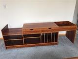 Expanded view of the rosewood entertainment cabinet. 