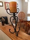 Candle holder with crystal glass $25.00