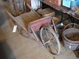 1800's wheel barrow/cart