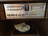A close up look at the 8-Track and Record player
