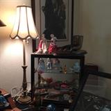 Royal Doulton figures, vintage planters, perfume bottles etc. 