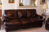 Brown Leather Sofa