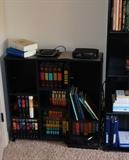 Black office shelving