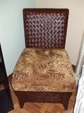 beautiful chair w/ basket weave back