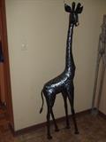 5' tall metal giraffe