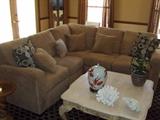 Lane sectional sofa w/ end recliners