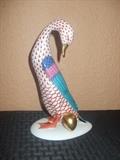 Herend goose w/ golden egg
