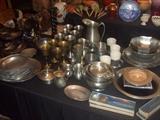lots of pewter - Leonard Jefferson Cups, Old Colony, Nantucket