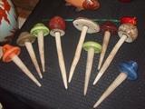 pottery mushrooms