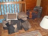 pillows, luggage