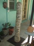 signed Barbara Wakefield totem pole