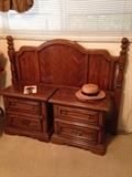 Part of solid wood bedroom set in full size