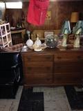 Nice older dresser and vintage lamps