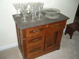 Marble topped comode