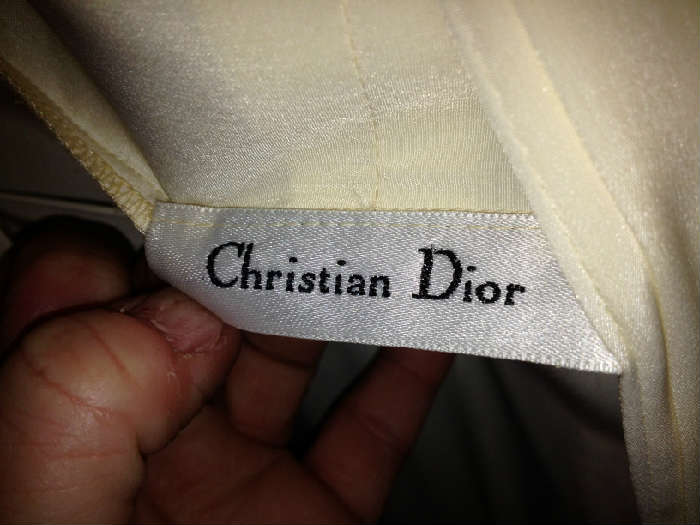 Christian Dior lingerie.