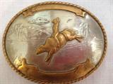 German Silver belt buckle.