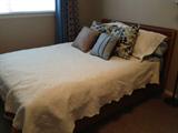 Matching art deco bed. Full/queen size.