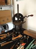 Lots ofprimitive tools.